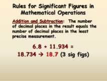 Significant figures